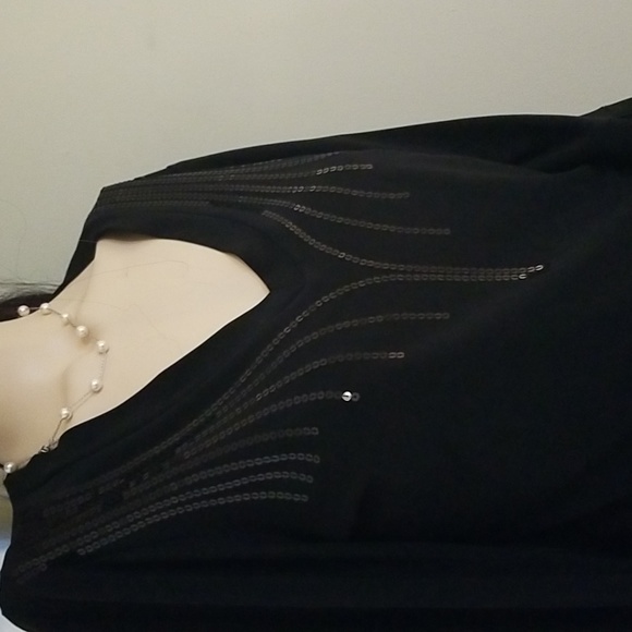 Frank Lyman sequin jersey dress - Picture 4 of 12